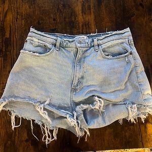 Abercrombie Curve Love high waist mom shorts